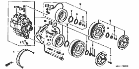 B-57 air conditioner (compressor) (horizontal ranging)