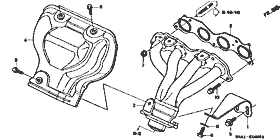 E-4 exhaust manifold