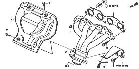 E-4 exhaust manifold