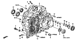 ATM-1-1 torque converter case (4WD) (4AT)