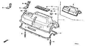 E-9 cylinder head cap (carburetor)