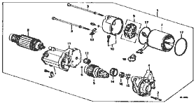 E-7-1 starter motor (DENSO)(1.4KW)