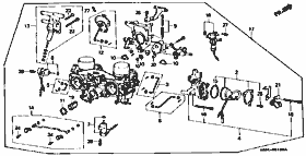 E-1 carburetor assembly