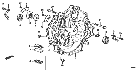 M-1 clutch case (carburetor)