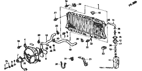 B-5 radiator (carburetor)