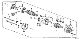 E-7-2 starter motor 構成部品 (DENSO)