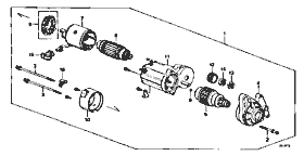 E-7-2 starter motor (DENSO)