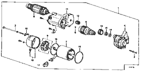 E-7-4 starter motor (DENSO) (for cold area)
