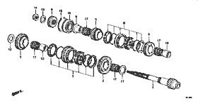 M-4-1 counter shaft / gear  (1300,1500)