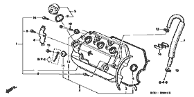 E-9-1 cylinder head cap (turbo)