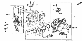 E-1-1 throttle body (PGM-FI) (-5600000)