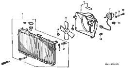 B-5-1 radiator (DENSO)