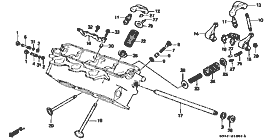 E-12-1 valve / rocker arm (rear)