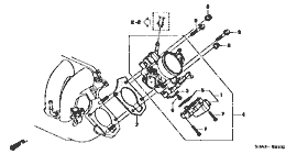 E-1 throttle body (2.0L)(AT)