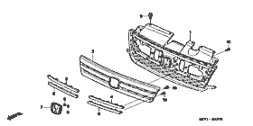 B-45-2 front grill (120)