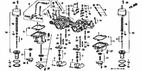 E-1-1 carburetor 構成部品