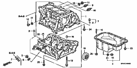 E-14 cylinder block / oil pan