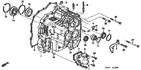 ATM12- Transmission case (4WD) (5AT)