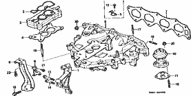 E-3 intake manifold (carburetor)