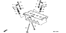E-12-1 valve / rocker arm (DOHC)
