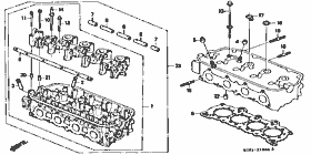 E-10 cylinder head (carburetor)