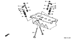 E-12-1 valve / rocker arm (PGM-FI) (DOHC)
