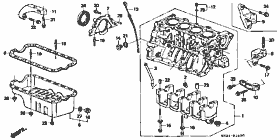 E-14 cylinder block / oil pan  (SOHC,DOHC)