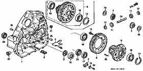 M-11 clutch case / differential  (DOHC VTEC)