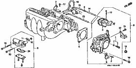 E-1-3 throttle body (PGM-FI)
