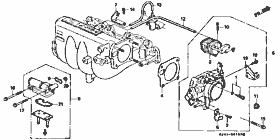 E-1-3 throttle body (PGM-FI)