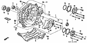 M-11 clutch case /ﾄﾗﾝｽﾌｧｰｶﾊﾞｰ(4WD)