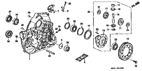 ATM-1 torque converter case / differential  (SOHC)