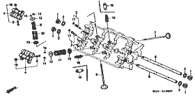 E-12 valve / rocker arm (front)