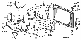 B-5-11 radiator hose /ﾘｻﾞｰﾌﾞﾀﾝｸ(2.0L)