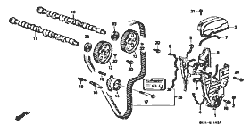 E-11-2 camshaft / timing belt (DOHC)
