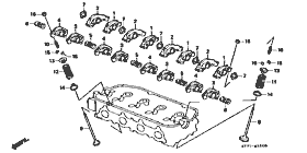 E-12 valve / rocker arm (SOHC) (100)