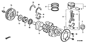 E-16-1 piston / crankshaft (2)