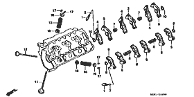 E-12 valve / rocker arm (左側)