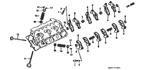 E-12-1 valve / rocker arm (right side)