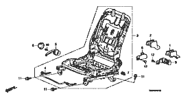 B-40-10 ﾌﾛﾝﾄｼｰﾄｼｮｰﾄﾊﾟｰﾂ (driver seat side)